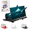 thumbnail image 1 of 2026 Upgrade Ultra-HD Mobile Phone Magnifier 10/12/14/16/18 Inch, Foldable Mobile Phone Screen Projector Amplifier, Portable Lightweight Stand for Movie & Video Watching (Red, 12 in), 1 of 7