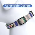 thumbnail image 4 of Pawtitas Multicolor Dog Collar Large Grey / Beige / Blue / Green, 4 of 7