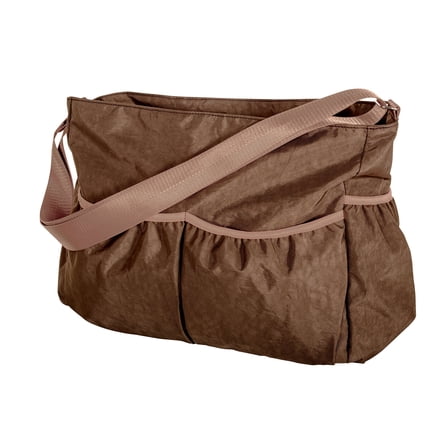 Trend Lab Brown Crinkle Tote Diaper Bag, Brown