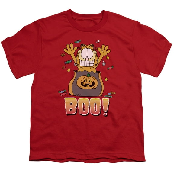 Garfield - Boo! - Youth Short Sleeve Shirt - Medium