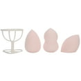 thumbnail image 2 of Yazoeia 3pcs Makeup Sponge Blending Puff Cosmetic Beauty Tool With Rack for Wet Dry Use MR318-86030, 2 of 11