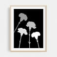thumbnail image 2 of Carnation Silhouettes Monochrome - Digital Art Floral Minimalist Black and White Botanical Flowers Modern Art Abstract Unframed Wall Art Print 36 x 48 inches, 2 of 4