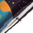 thumbnail image 4 of 3 Pcs Soft Bedding Set, Includes 1 Duvet Cover with Zipper And 2 Pillow,Shams Cartoon Space Astronaut King(102"×90"), 4 of 8