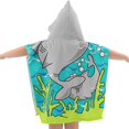 thumbnail image 3 of Kids Beach Towel for Boys Girls, Mermaid Beach Towel with Hood, Toddler Pool Towel with Hood, 3 of 5