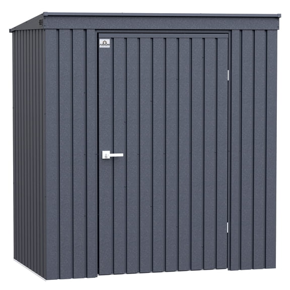 Arrow Elite 6 x 4 x 6 ft Anthracite Steel Storage Shed