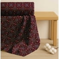 thumbnail image 4 of Soimoi Cotton Voile Fabric Leaves,Floral & Quatrefoil Damask Print Fabric by the Yard 56 Inch Wide, 4 of 7