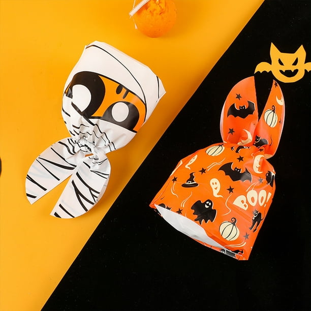  Halloween Candy Bags Treat Bags - 36PCS Halloween Decorations  Halloween Party Supplies for Treat or Trick, Halloween Treat Bags for Kids,  9 Pattern Designs Halloween Party Favors with Ribbons : Home