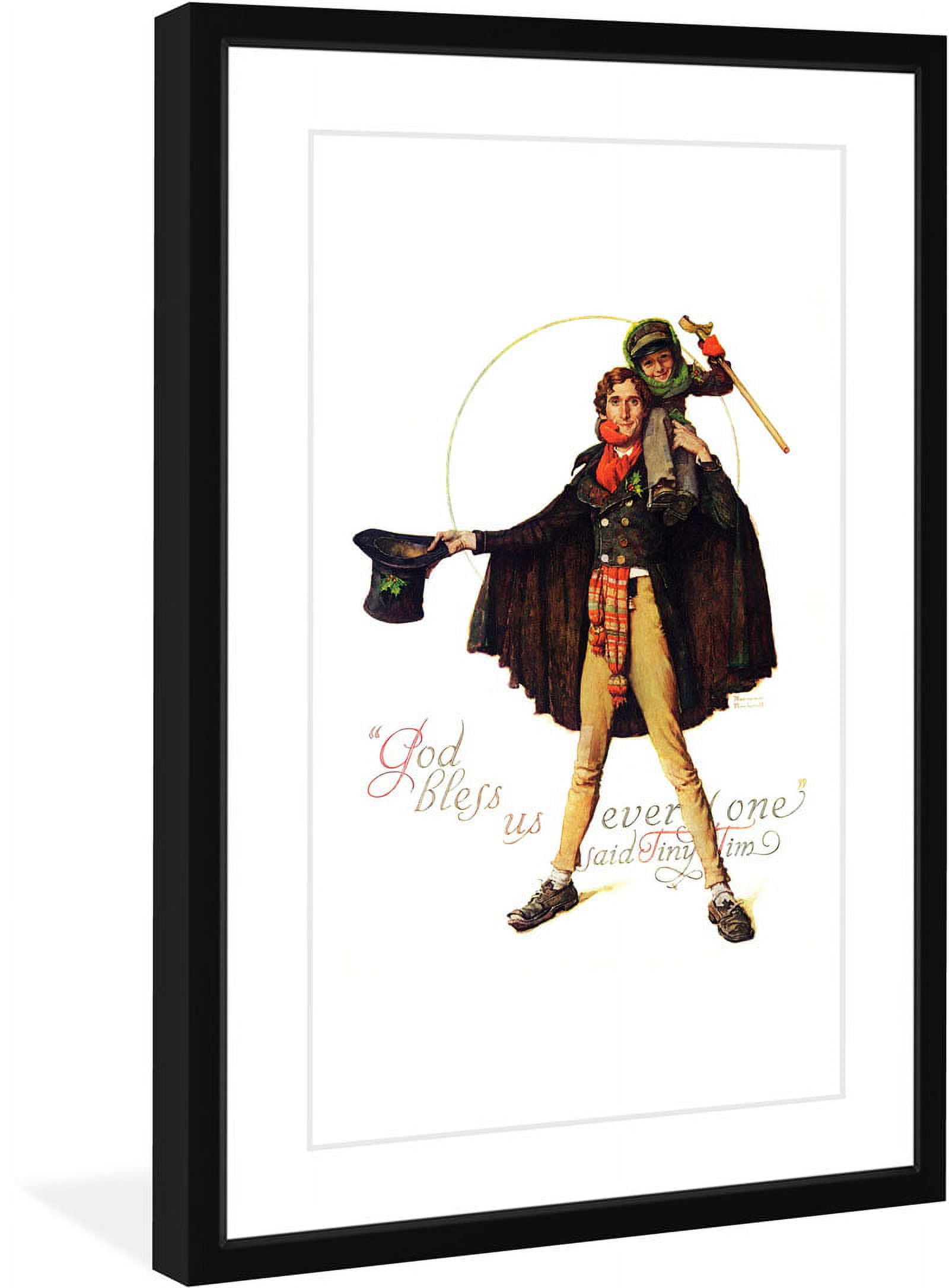 Marmont Hill "Tiny Tim" by Norman Rockwell Framed Art Print