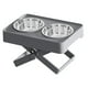 thumbnail image 1 of Cuenco para perros, soporte, comedero para perros y gatos, bebedero de comida, cuenco doble desmontable, antideslizante, práctico y duradero, Gris, 1 of 8