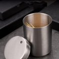 thumbnail image 2 of SHAR Small Stainless Steel Toothpick Holder Creative Toothpick Holder Automatic Toothpick Box Corrosion-resistant Practical Toothpick Dispenser For Kitchen Restaurant Table, 2 of 5