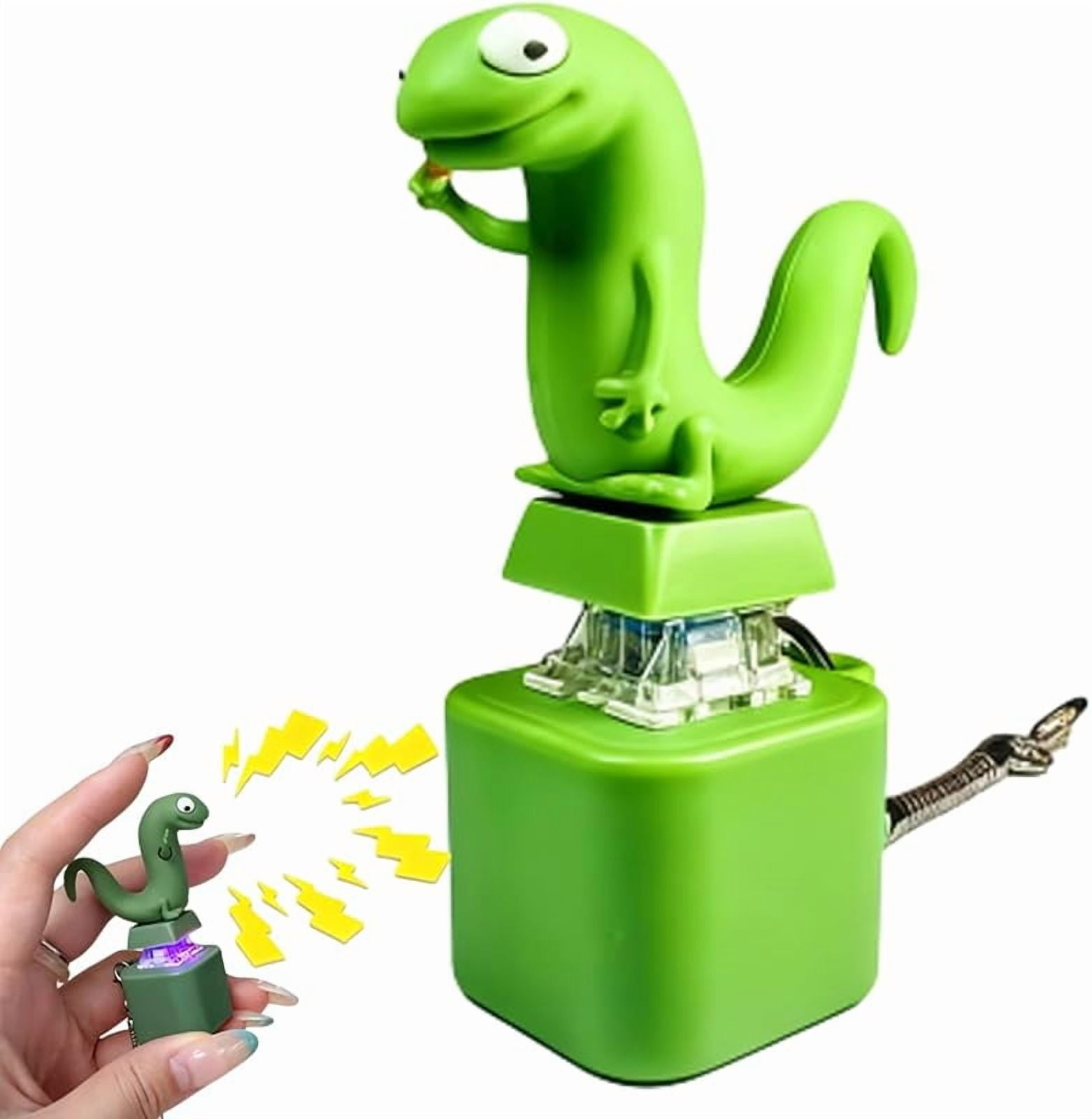 Portachiavi Lucertola Con Suono E Luci LED, Fidget Toy A Clic Per Stress, Regalo Sensoriale Per ADHD E Ansia Da Ufficio, 2 Pezzi