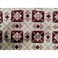thumbnail image 4 of oneOone Cotton Poplin Maroon Fabric Diamond & Triangle Geometric Dress Material Fabric Print Fabric By The Yard 42 Inch Wide, 4 of 4