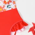 thumbnail image 6 of Gubotare Little Girls Swimsuits Little Girls One Piece Swimsuits Quick Dry Beach Swimwear Bathing Suit Size 7-8 (Red,7-8 Years), 6 of 7