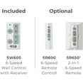 thumbnail image 3 of Luminance Kathy Ireland Home Ion Eco WiFi Indoor 72in Ceiling Fan with Light Kit  6-Speed Wall Control and Premium DC EcoMotor |  Brushed Steel with Walnut Solid Wood Blades, 3 of 7