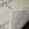 thumbnail image 3 of SAFAVIEH Arizona Almira Geometric Shag Area Rug, Ivory/Grey, 8' x 10', 3 of 6