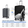 thumbnail image 4 of Susaid Black White Fluid Sculpture Print Elastic Washable Suitcase Cover with Hidden Zipper, Fits 18-32 Inch Luggage for Protection During Travel-Large, 4 of 7