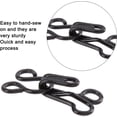 thumbnail image 4 of 90 Sets 3 Sizes Sewing Hooks and Eyes Closure Iron Bra Hooks Replacement with a Plastic Box for Clothing Jacket Skirt Trousers(Mixed Color) DIY, 4 of 7