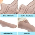 thumbnail image 3 of AATMart Women's 2 Pairs Comfortable Lightweight Moisture Wicking & Extra Soft Knee High Cotton Boot Socks Size 6-9 M1025 (Beige) 2p-05, 3 of 4