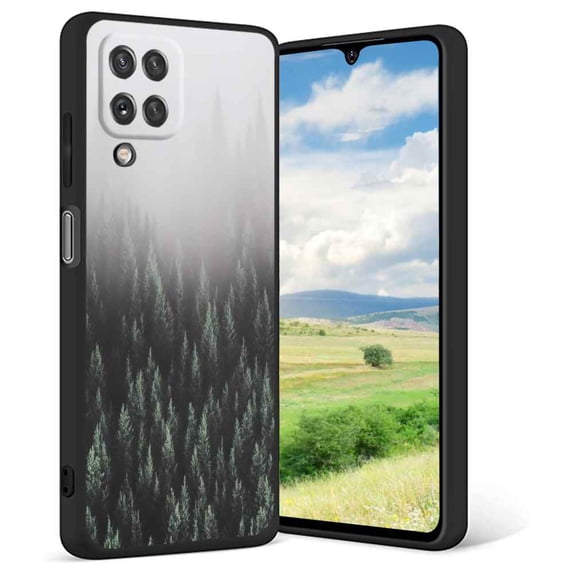 Foggy-Forest-129 Phone Case, Degined for Samsung Galaxy A42 Case Men Women, Flexible Silicone Shockproof Case for Samsung Galaxy A42