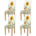 thumbnail image 2 of Sunflower Dining Room Chair Covers Set of 4, Stretch Chair Slipcovers Removable Washable Chair Protector Cover for Kitchen, Dining Room, Holiday Party, Home Decor, 2 of 6