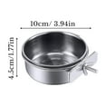 thumbnail image 3 of Stainless Steel Pet Bird Feeding Bowl Parrot Daily Food Water Container Anti Knock Stable Feeding Basin For Bird Cage Indoor Pet Raising Use, 3 of 6