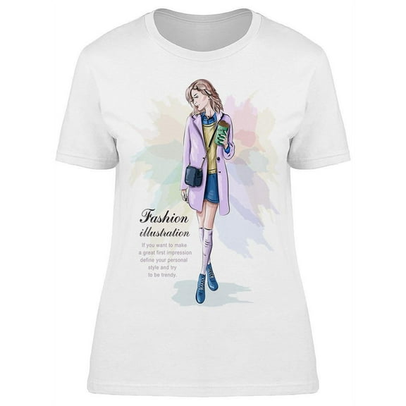 Stylish Woman: Fashion Clothes T-Shirt Women -Image by Shutterstock, Female XX-Large