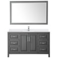 thumbnail image 4 of Wyndham Collection Wcv252560s-Qtz-Unsm58 Daria 60" Free Standing Single Basin Vanity Set -, 4 of 7