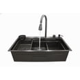 thumbnail image 3 of Kit Completo Fregadero Moderna Acero Inox 80x46x21 Negro, 3 of 3