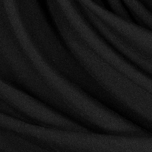 FabricLA | Rayon Jersey Spandex | 4 Way Stretch | Knit Fabric | 60" Wide | 240gsm Medium to Heavy Weight Black by The Yard
