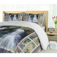 thumbnail image 5 of Ambesonne Waterfall Duvet Cover Sets, National Park River, 2-King, Brown Green, 5 of 7