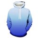 thumbnail image 1 of Sudadera Honeeladyy para hombre con capucha, cuello redondo, manga larga y cordón ajustable en degradado, 1 of 4