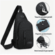 thumbnail image 2 of Bolso Xtellar Bandolera Unisex Moderno Con Orificio Para Cable Color Negro, 2 of 3