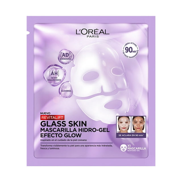 Acido Hialurónico L'Oreal Paris Revitalift Filler Glass Skin Mask 1pza