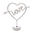 thumbnail image 3 of Letrero de decorativo con luz de en corazón para la mesa Rosado Zulema Luz de letreros de neón, 3 of 8
