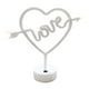 thumbnail image 3 of Luz de con forma de lazo de corazón, adorno romántico decorativo con Base de soporte, letrero de para fiesta, decoración de escritorio para Amarillo, 3 of 8