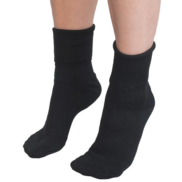 Prime Life Fibers Buster Brown Ankle Black Socks (Set of Six) No