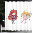 thumbnail image 4 of Ambesonne Anime Shower Curtain, Japanese Art, 69"Wx84"L, White, 4 of 5
