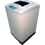 RCA 3.0 Cu Ft Portable Washer - 8 Mode(s) - 3 ft Washer Capacity - 800 rpm - Stainless Steel, Plastic Drum, Lid - White, Clear