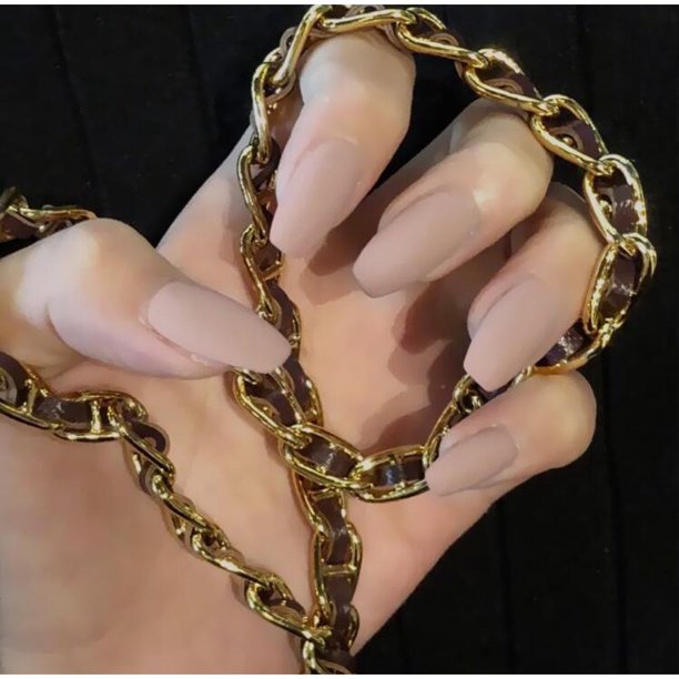 24 Piezas De Uñas Postizas/Congeladas Acrílicas Impermeables/Pegatinas Falsas