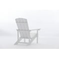 thumbnail image 2 of Tanfly Adirondack Chair – White – Polycarbonate – Indoor/Outdoor Use, 2 of 7