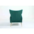 thumbnail image 6 of Tufted Cushions Accent Chair With Ottoman In Green, 6 of 8