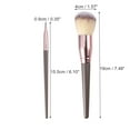 thumbnail image 2 of 10 Pcs Makeup Brush Set Contour Concealer Blush Plastic Metal Handle Champagne Brown Rose Gold Tone, 2 of 7