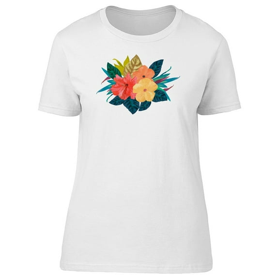 Tropical Plants And Flowers Tee Women's -Image by Shutterstock
