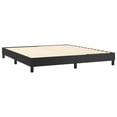 thumbnail image 5 of vidaXL Box Spring Bed with Mattress Black 72"x83.9" California King Faux Leather, 5 of 6