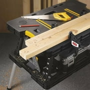 Keter Heavy-Duty Folding Workbench, Portable Work Table with 12 Adjustable Clamps