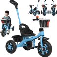 thumbnail image 1 of Triciclo Infantil Little monkey 2 En 1 Azul, 1 of 5