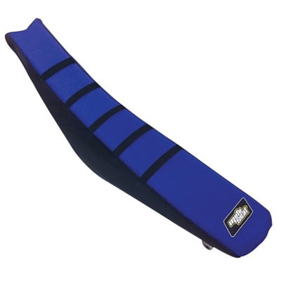 Motoseat Ribbed Traction Seat Cover Black/Blue/Black For Yamaha