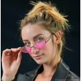 thumbnail image 2 of FEISEDY Fashion Designer Sunglasses Retro Small Petals Shape Arc Temple Design B2298, 2 of 15