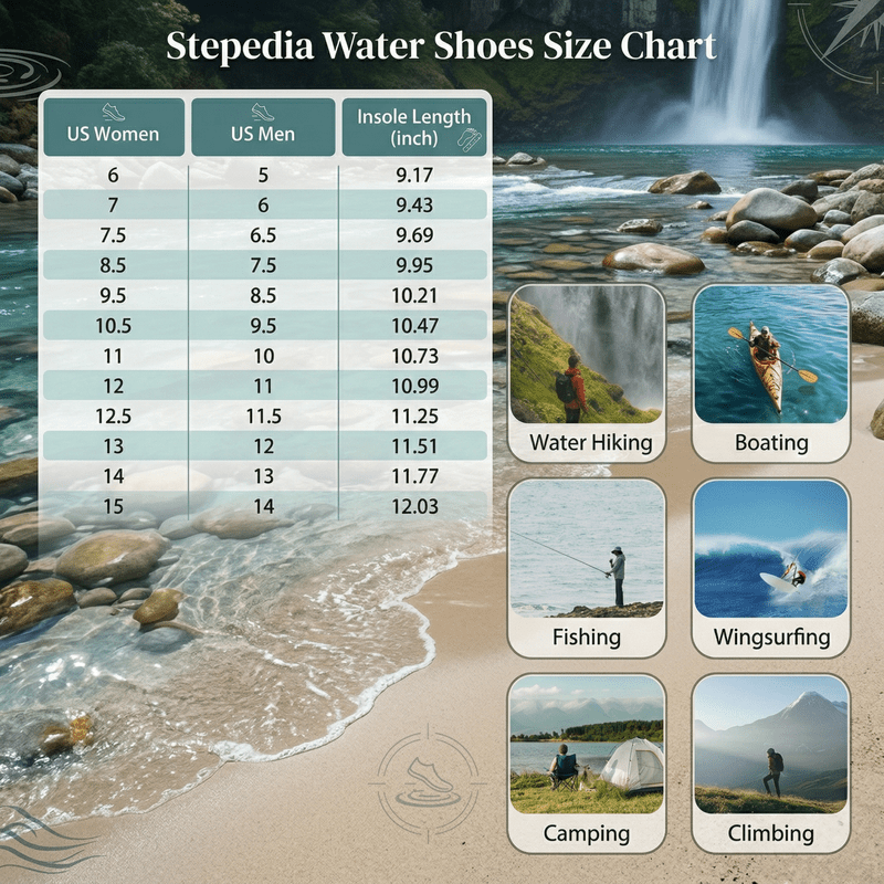 Stepedia Water Shoes Quick Dry Barefoot Beach Aqua Sport Swim Surf Pool Hiking Diving Walking for Men, Green