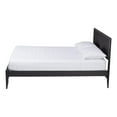 thumbnail image 2 of Baxton Studio Primrose Mid-Century Black Fluted Wood King Size Platform Bed, 2 of 6